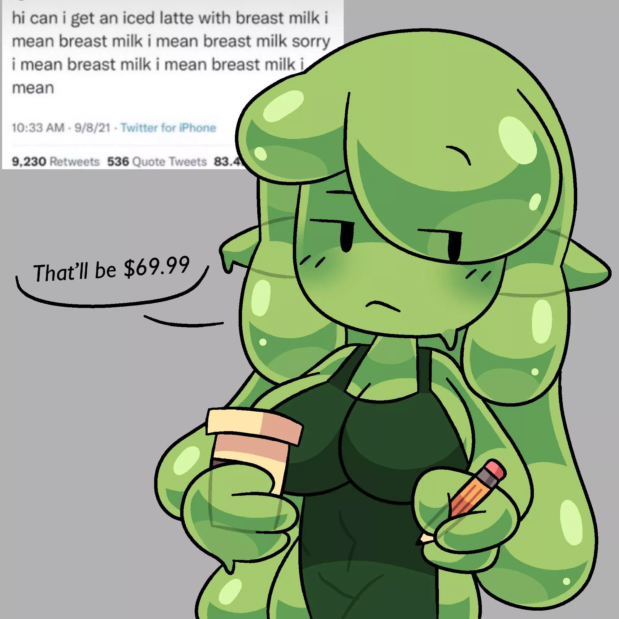 What exactly is “slime breast milk.” posted by sycner