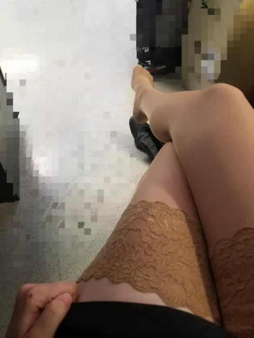 What I'm wearing under my uniform(Navy NSUs w/ skirt) 😉 by nylon_couple84