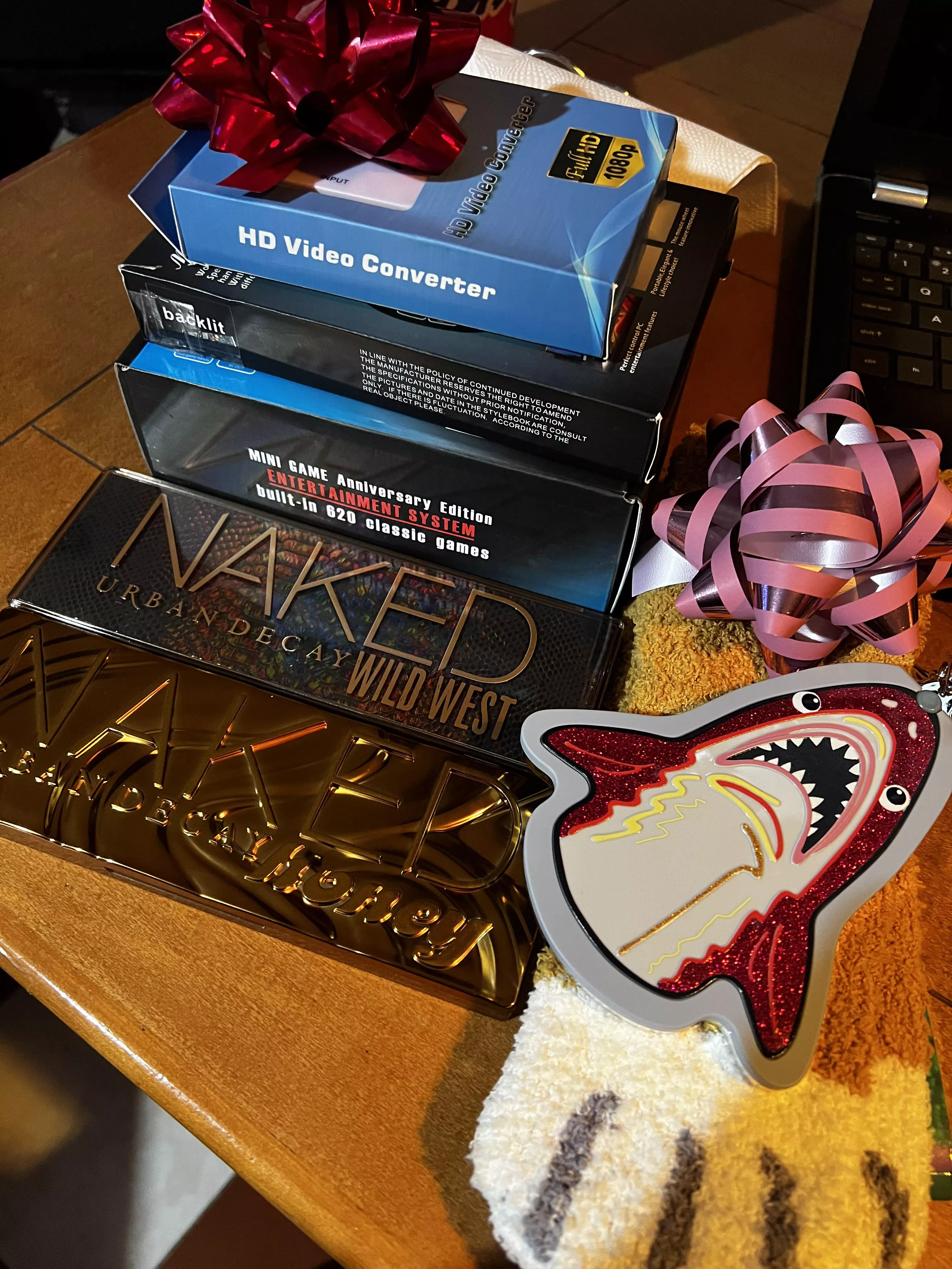 What is everyone’s favorite gift they’ve gotten so far? I love these kitty paw socks!!! ❤️ posted by Sharkie_Baby