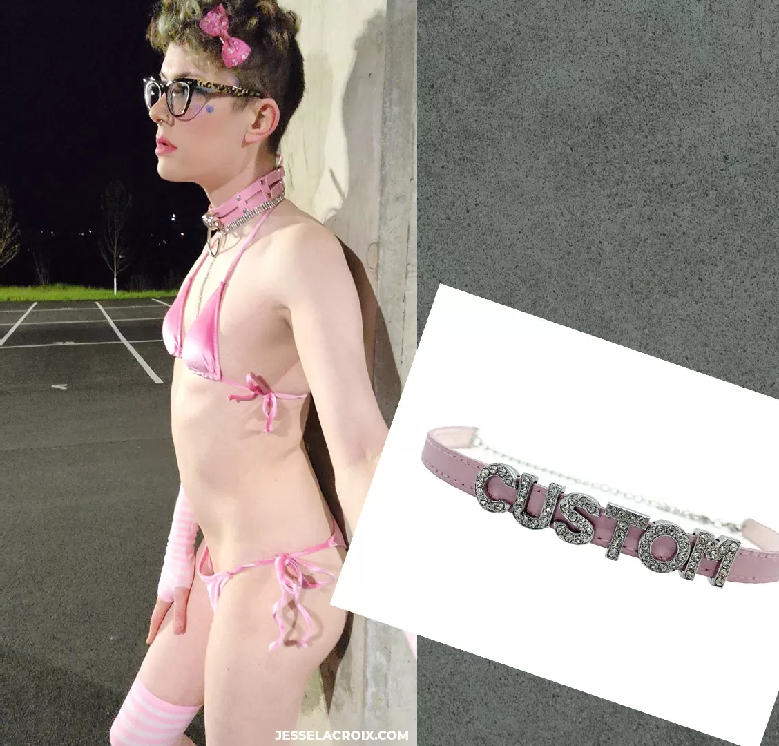 What should my custom collar say for the next time I'm out like this? posted by JesseLaCroixxx