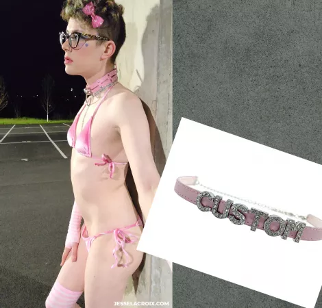 What should my custom collar say for the next time I'm out like this? by JesseLaCroixxx