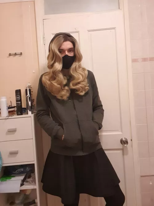 What to do when you can't decide between keeping warm and looking feminine? Fail at both! by jr436959