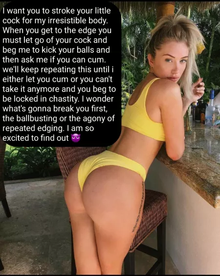 What will break you first? by femdomslave321