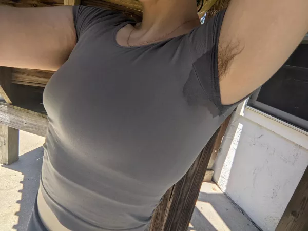 what would do if you could be in the presence of my hairy sweaty pits? 💦😋 by xxxmossybb