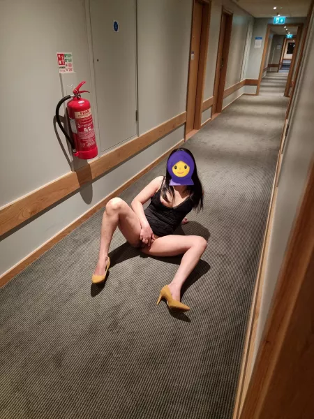 What would you do if you caught me like this in the corridor?(f) by desicouple786