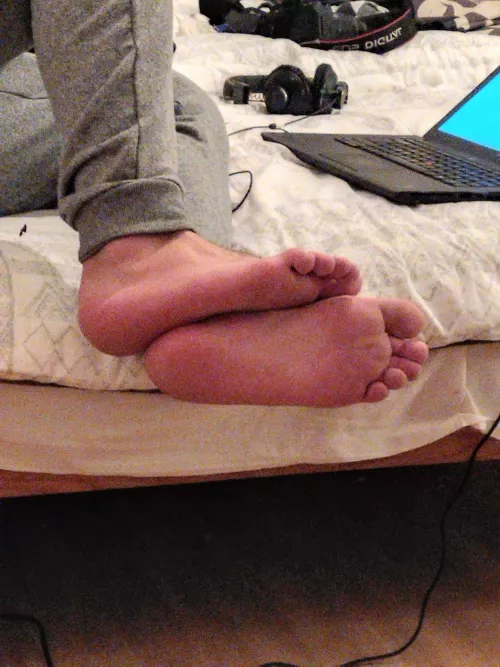 What would you do if you saw this?🙄😤😤 I'm 23 so they're pretty soft and yummy😊 Now lay back, as I but them up into your face for worship...😈 by NotACrime2101