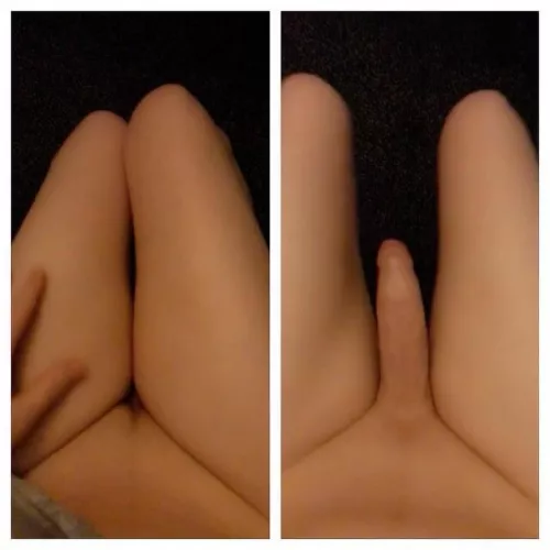 What would you do if you thought I had a cute shaved pussy and then I pulled this out? by FundMyTransition