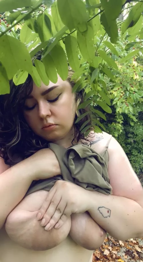 What would you have done if you saw me like this in the woods? (Oc) by thicc90sbby