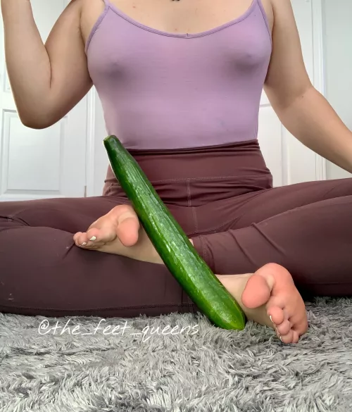 What would you replace the cucumber with? Your nose? Your tongue? Your… by thefeetqueens