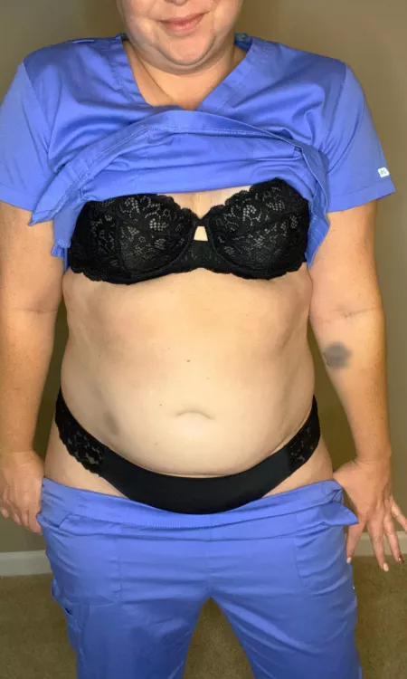 What’s been hiding under my scrubs 😈 by hotwife3013