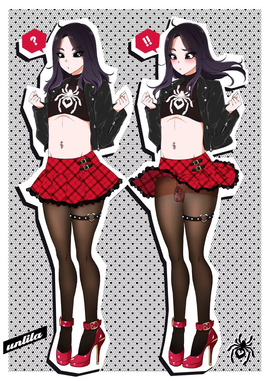 What's up my skirt? Not my panties uwu posted by trans_kitty_