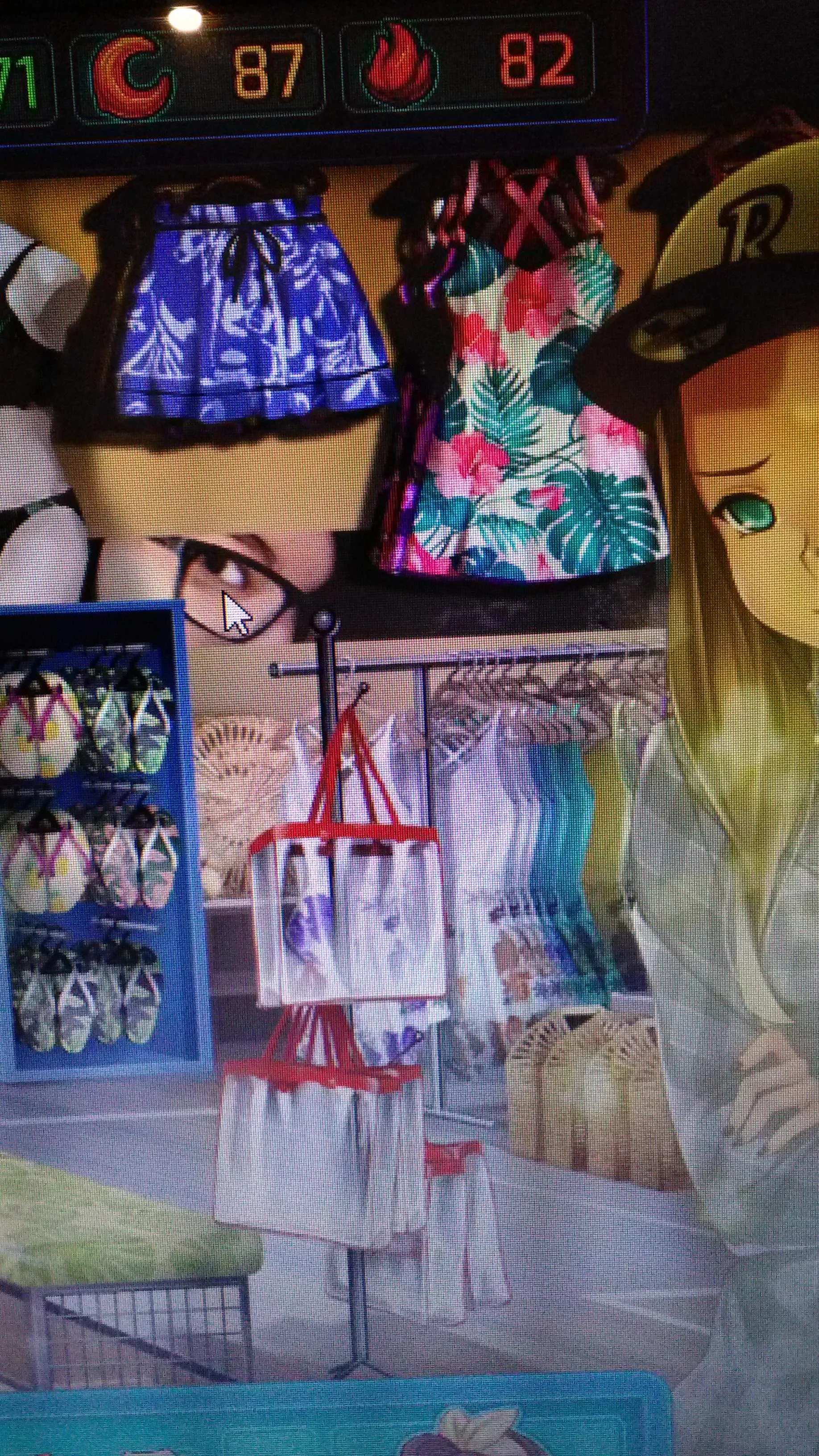What's with this face in the background of the store? It's always irritating me lol posted by VividKey6
