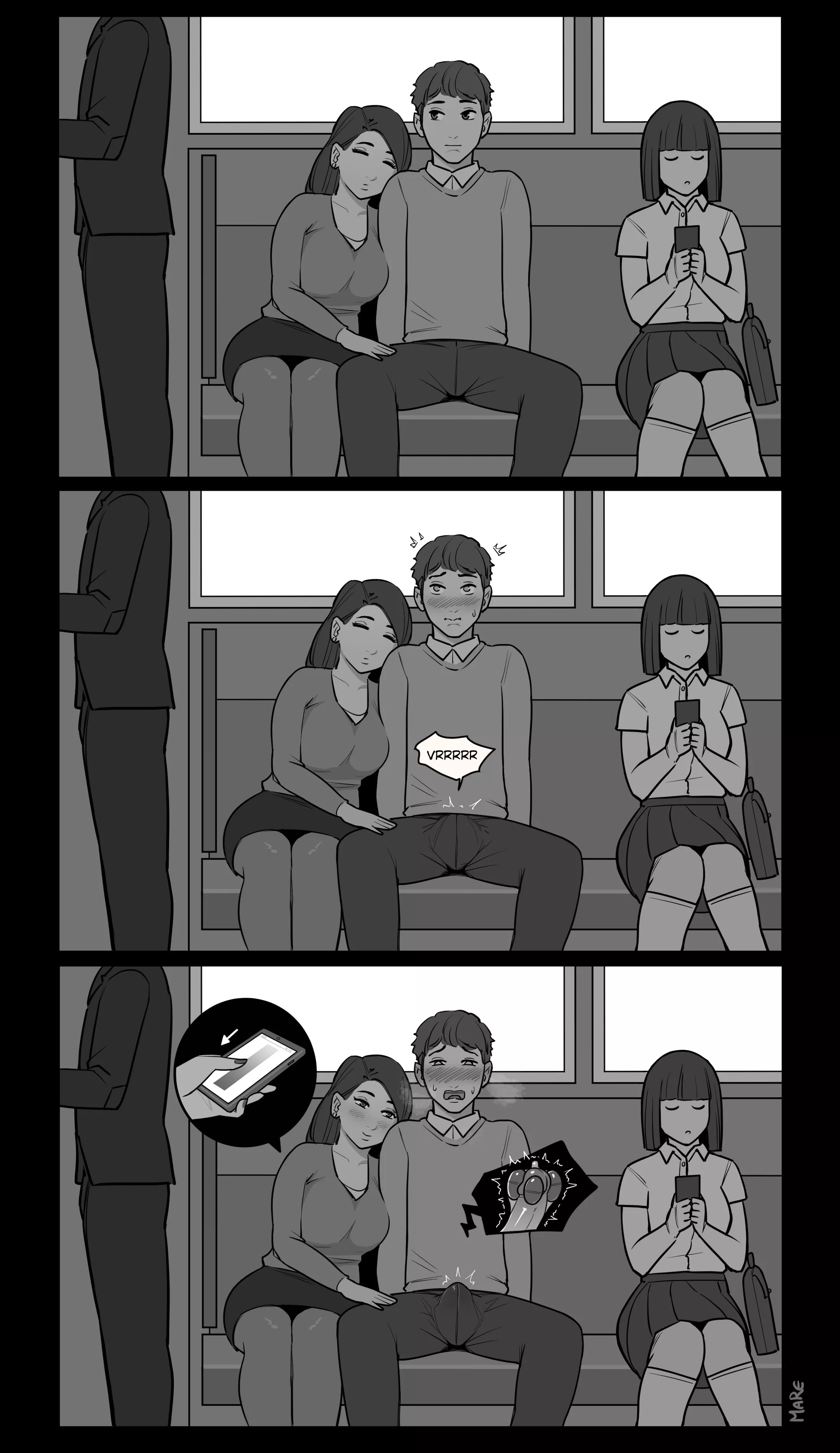 What's wrong my love? Something going on downstairs? (Art by @mare_ten) posted by ipodman12346