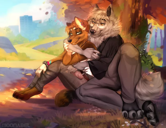 Whats your favorite season of the year? I think autumn is beautiful <3 commission artwork done by me, @moonabel on FA by GalaxyStrip