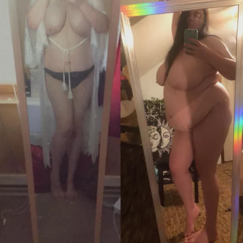 When 50lbs goes straight to your belly and tits 🐷🥵🥰 by FeedMeDaddyxoxo