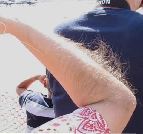 When arm hair is as long as head hair 😅 by Live_Finger_9607