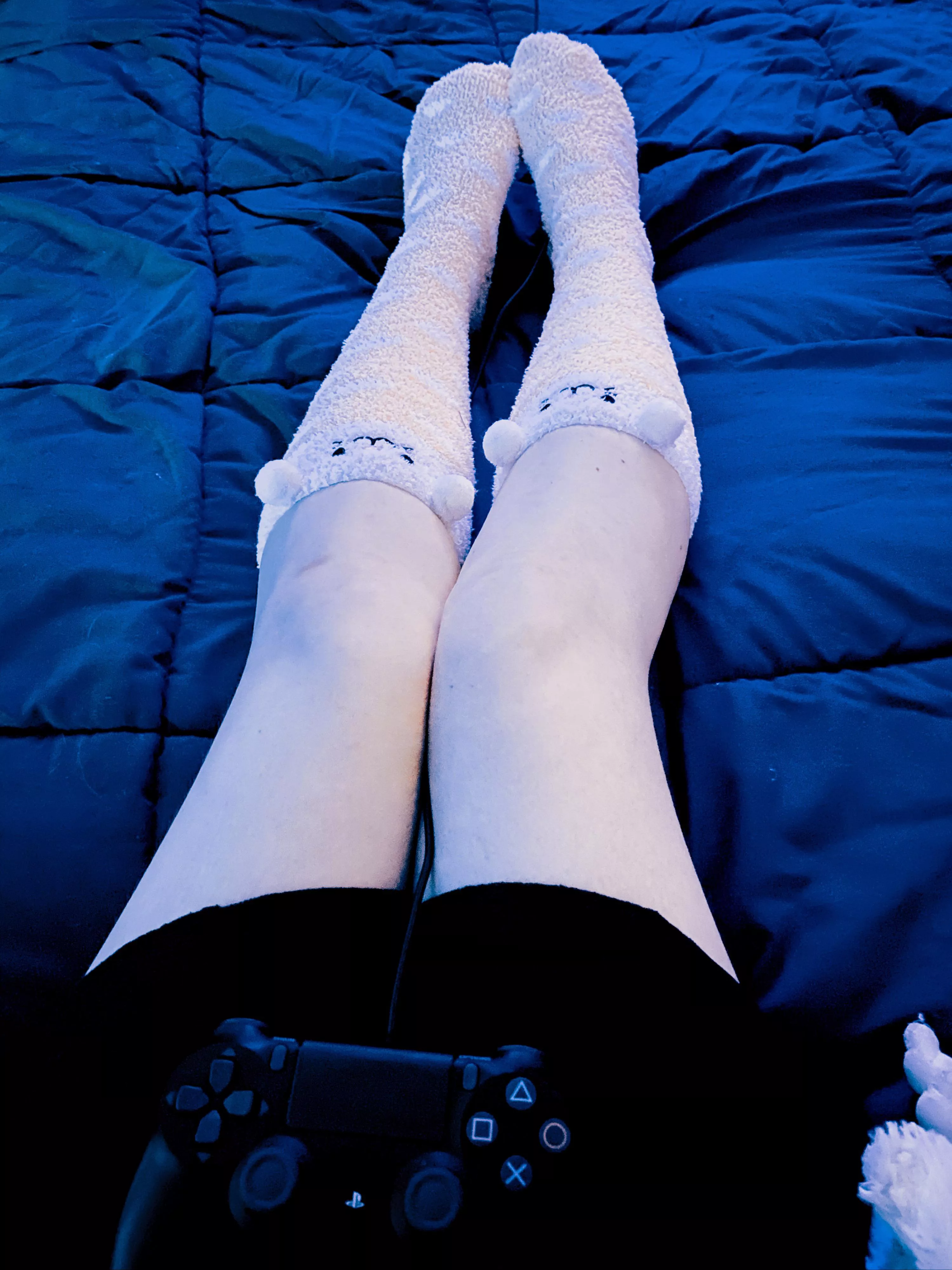 When I feel sick or in pain I like to be as comfy as possible. Cute socks always make me feel better. What helps you feel better? posted by CandycornBB
