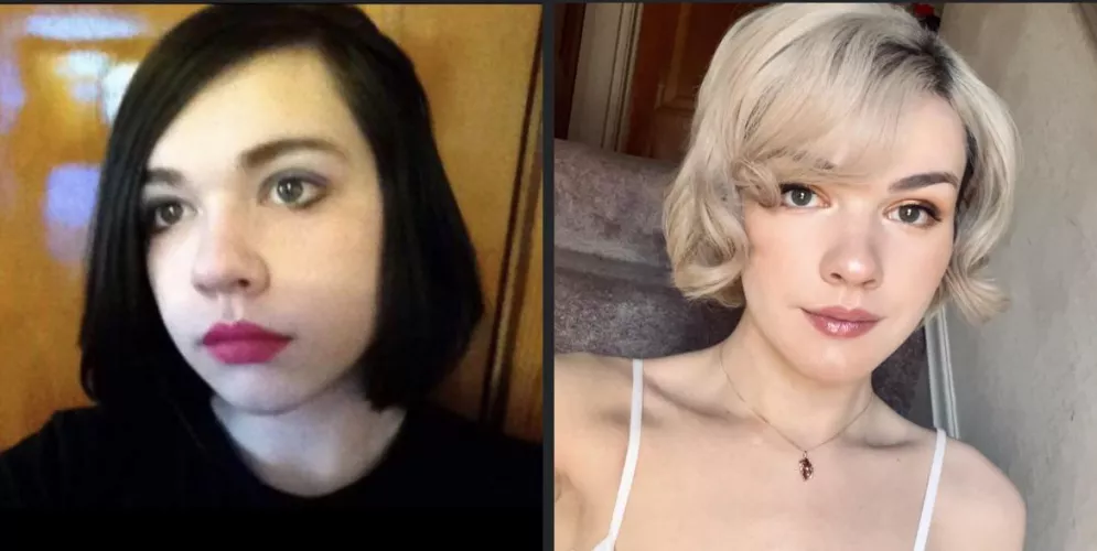 💖 When I first started being openly feminine to today. I honestly didn’t think I’d make it this far! I’m happy to be here c: 💖 by DaniNebula