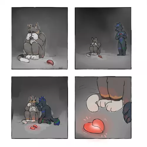 When I was at my worst, you found me (Art by Gato Matero) by acatnamedbarley