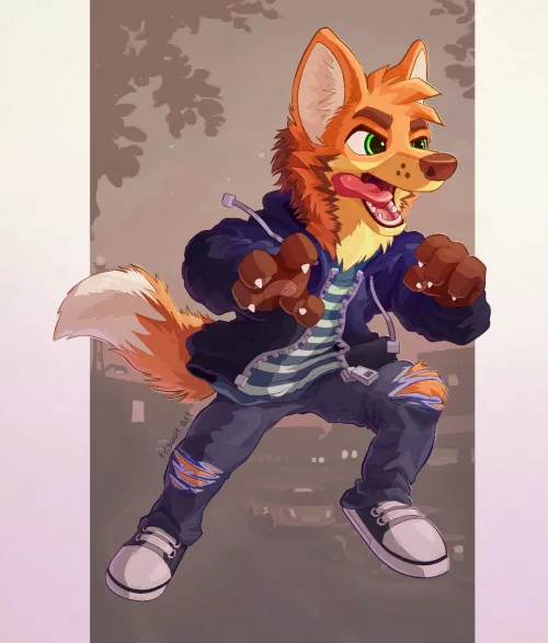 When in doubt, draw your sona (art by me) by fitswolf