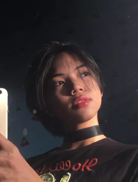 when my hair was so shorttt!! 👹 by Miruwhorex