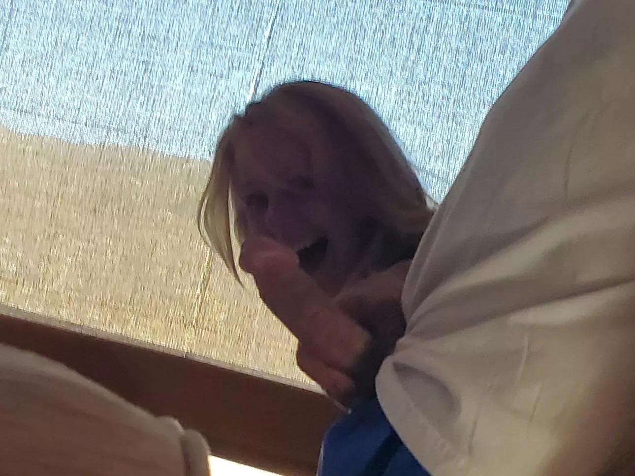 When she photobombs a dock pic posted by Phlip037