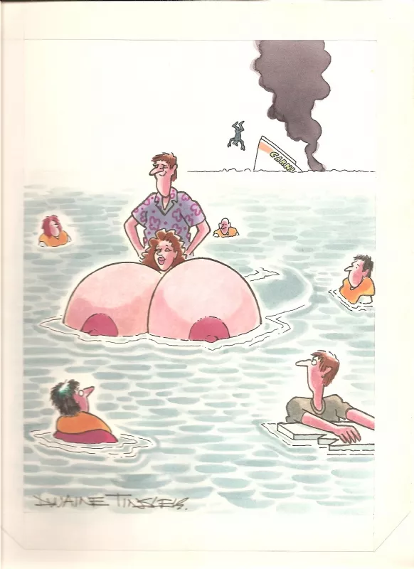 When the ship sinks but you have your handy boob expansion life raft! posted by twilightbreakin