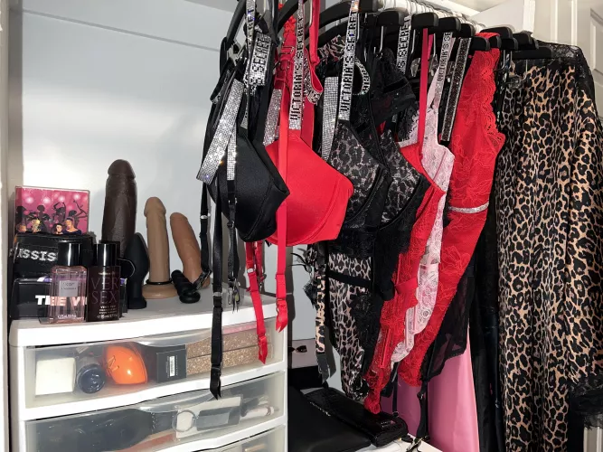 When the wife gives her sissy husband a side in her closet! ❤️ by sissyfltattd