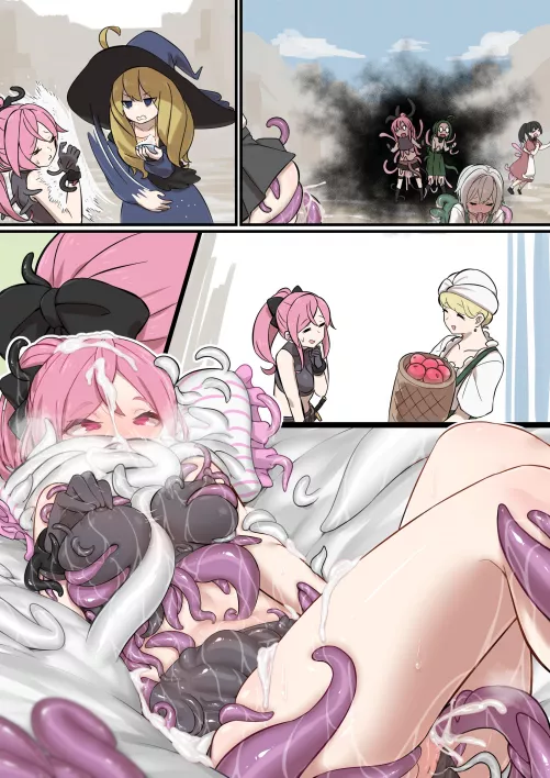 When you 'accidentally' port back to town with the highly-contagious tentacle debuff (haizuru_) by Flappabill