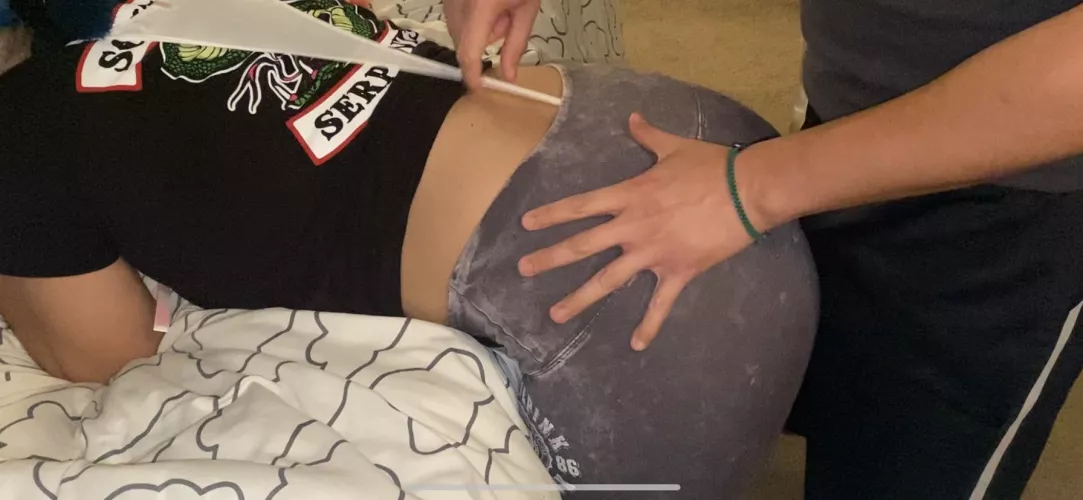 When you play her thong shoulder wedgie string like a guitar🤷🏻‍♂️ by Personal-Contest2509