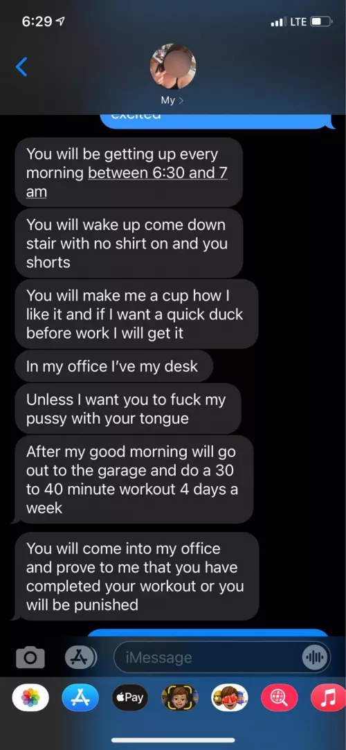 When your Domme is making you get your shit together by YesMySweetness