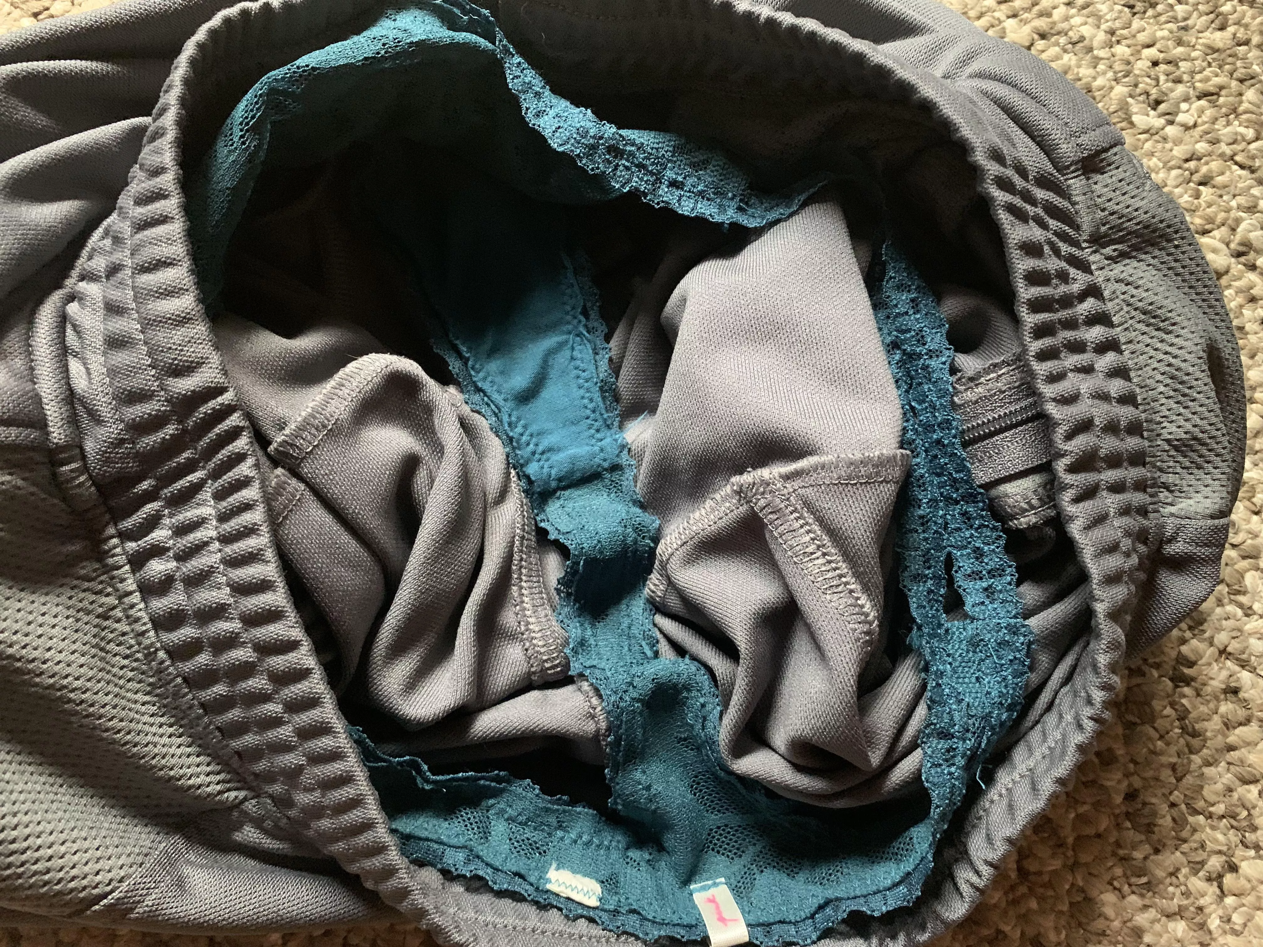 When your girlfriend wears your sweat pants (pms open) posted by throw_away035