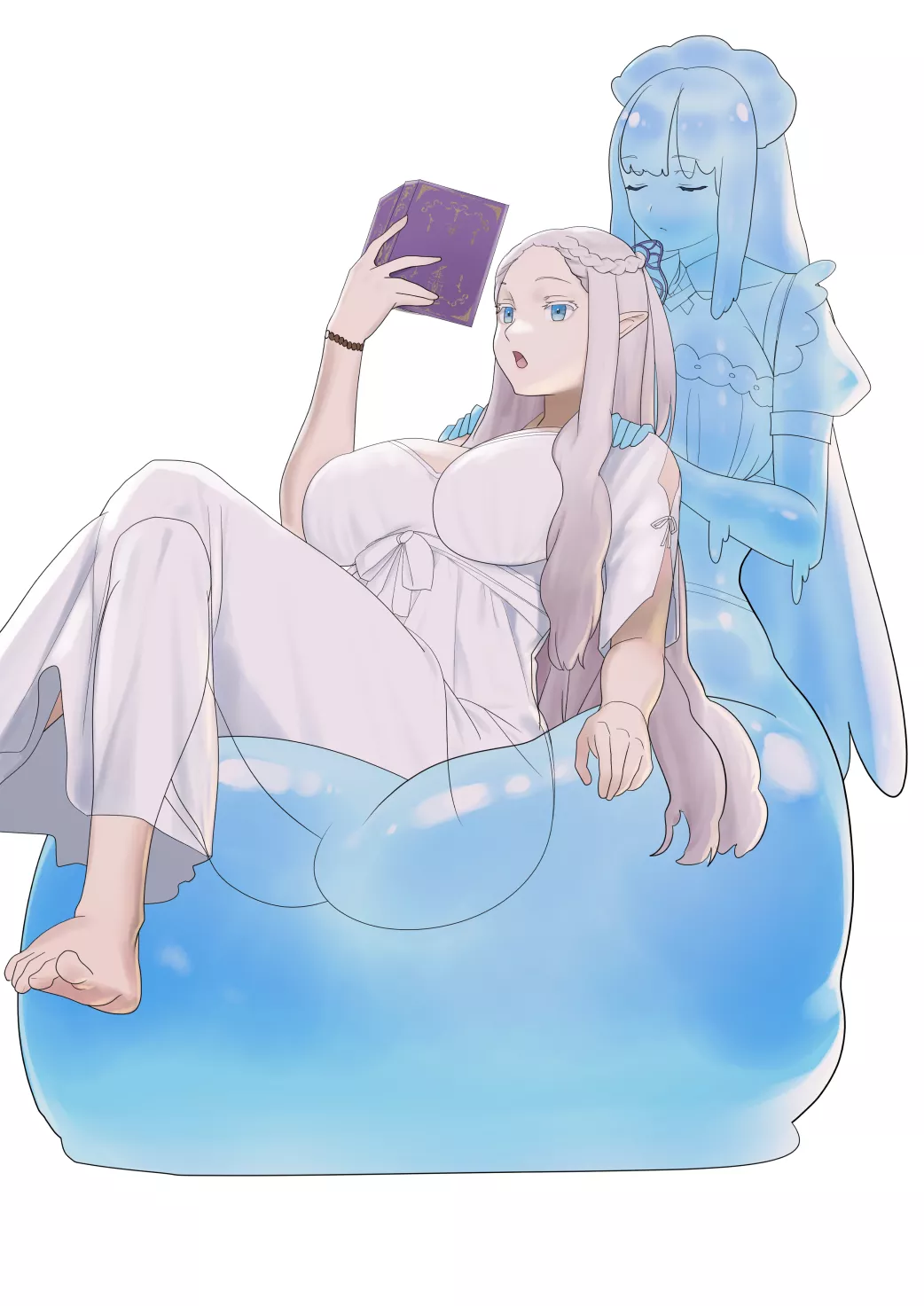 When your slime girlfriend can double as a comfy chair by remomon posted by Celladoore