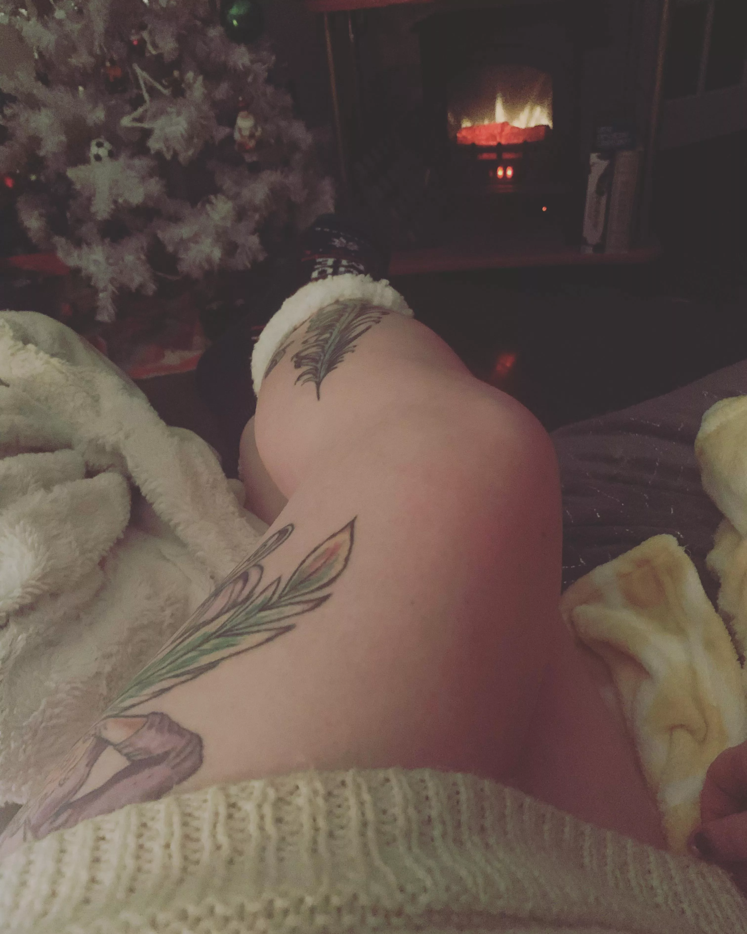 When you’re sick as fuck but you realize you look quite cute with no pants but cozy socks 🧦 Someone fly ✈️ here to take care of meeeeeee posted by Diligent_Heron_3486