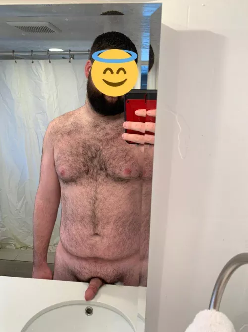 When you’re tall enough that the bathroom counter is the right height to be a dick rest by person77277