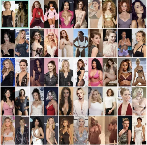 Which celebrity to you think is the hottest of them all (doesn’t have to be in the picture below) by Ok_Distribution1628