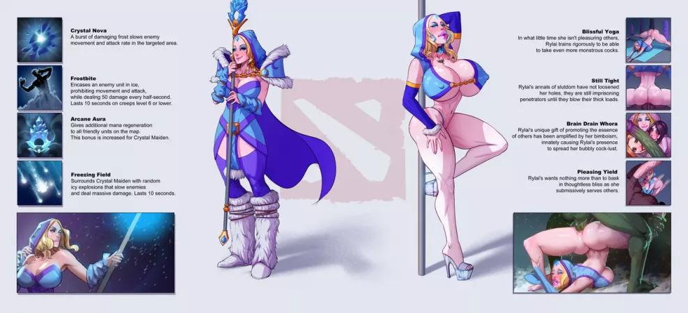 Which Crystal maiden would you like to be your support in lane?! Left or Right?! by SILVERrakhsh