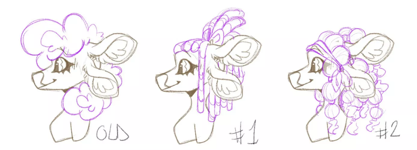 Which Hairstyle? (1 or 2) by __snail-bee-furry__