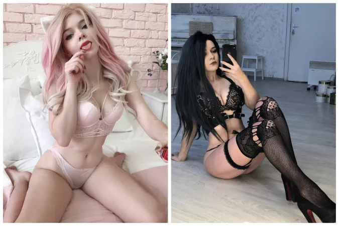 Which look you like more - gothic or cute? I made both types for my OF btw by irina_sabetskaya