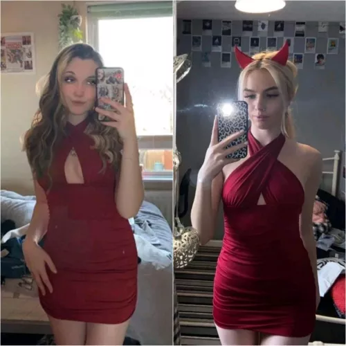 which one should slip out of her tight dress by ban-man87