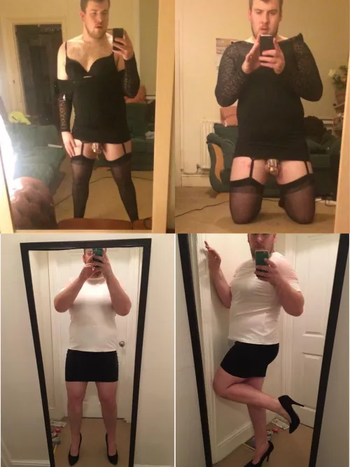 Which outfit do you prefer? Daytime or nighttime? ❤️🔒 by therisquebisque