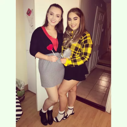 Which skirt is getting pulled up? by jrees9193