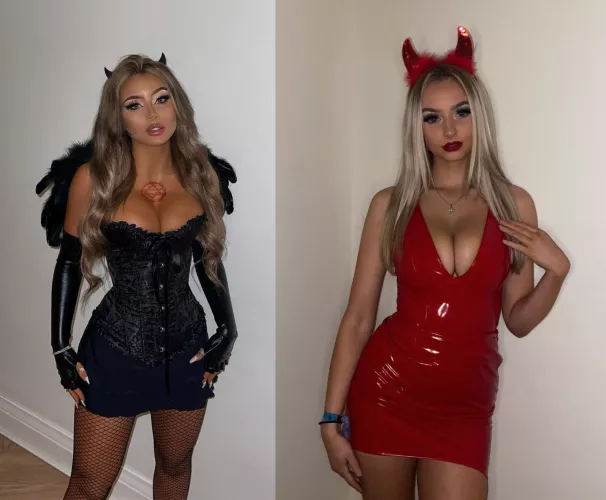 Which slutty little devil look do you like best? by queenkatie101