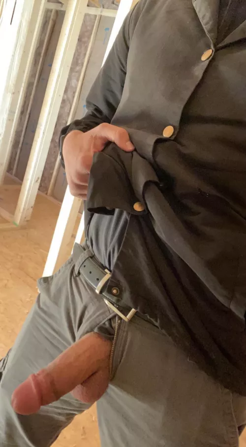 Whipping it out at the job site by hornyguyjake