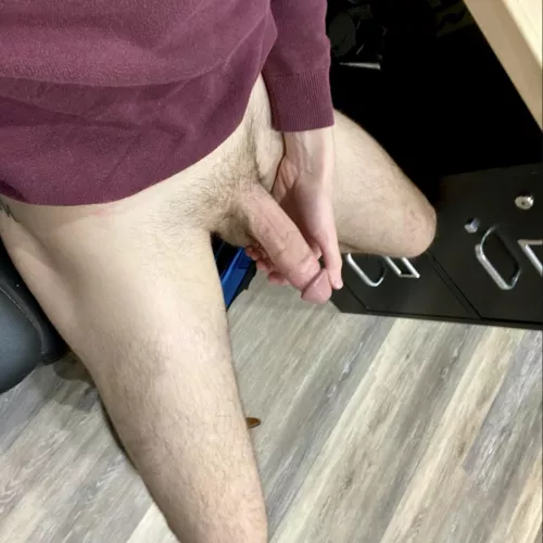 Whipping it out at the office by Fsh__stx