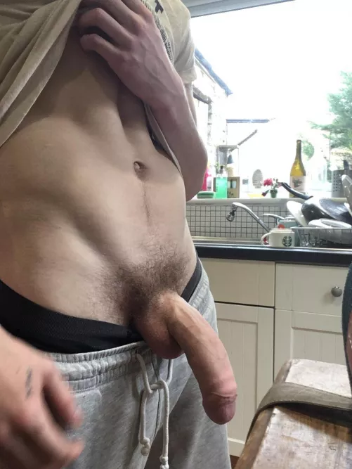 Whipping it out in the kitchen hope no one walks in on me 👀 by Youngdumbandblahh