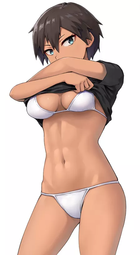 White Bikini (@hashi_bb84) [Original] by elee0228