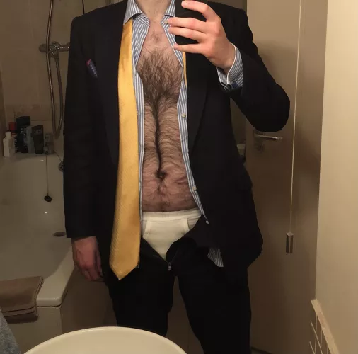 White briefs again today. I’m nothing if not predictable. by Richardts220