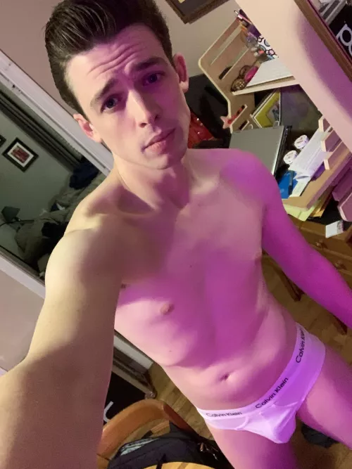 White briefs at home by Amblethrush