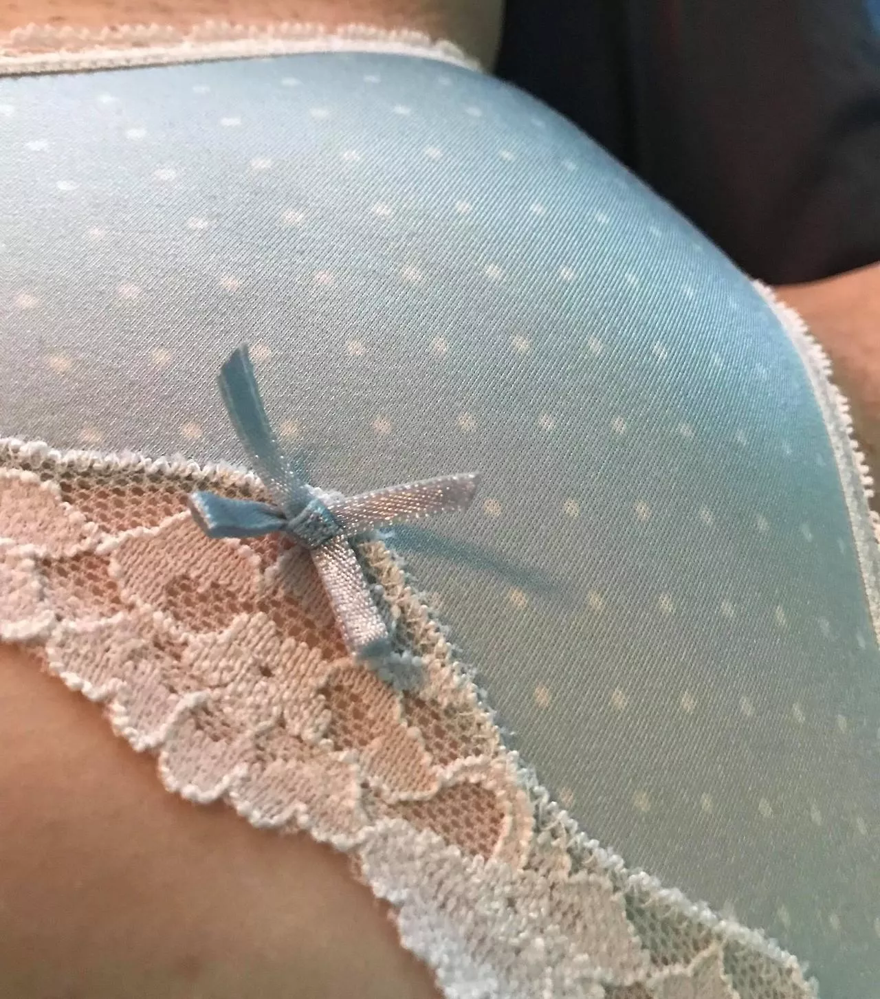 White dots on blue posted by panty_overload